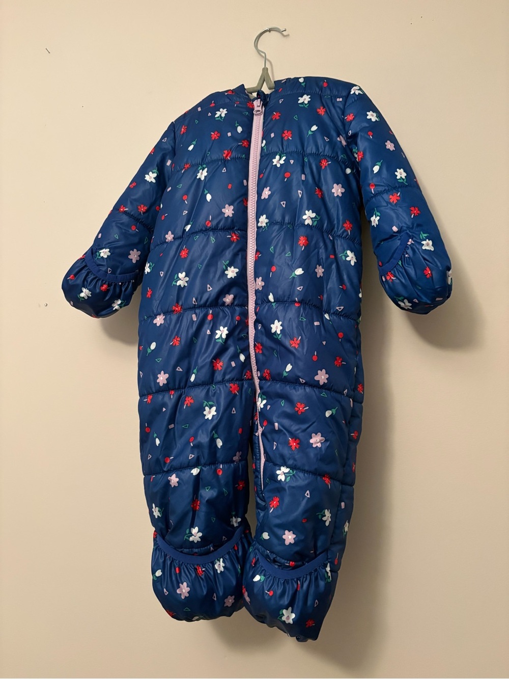 Joe Fresh Baby Girl Floral One-Piece Snow Suit 18-24 months